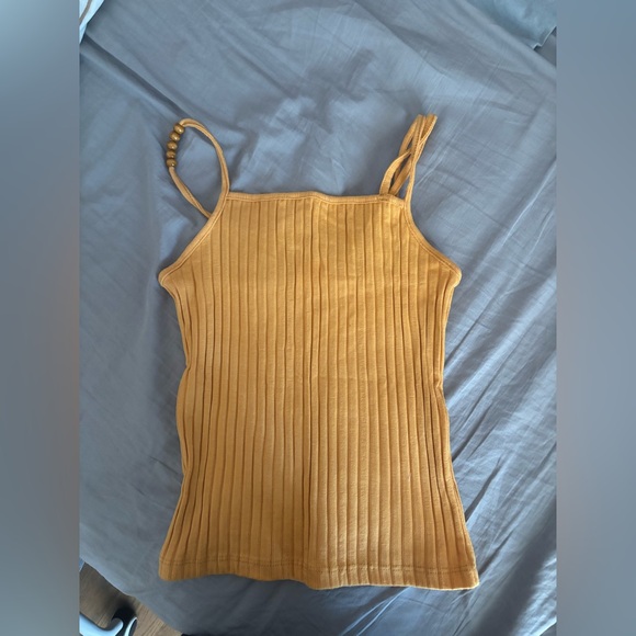 Zara Orange Ribbed Fitted Kids Camisole - Picture 1 of 3